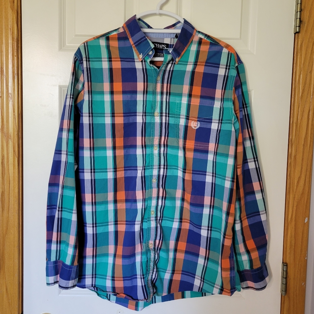 Chaps Plaid Button Down